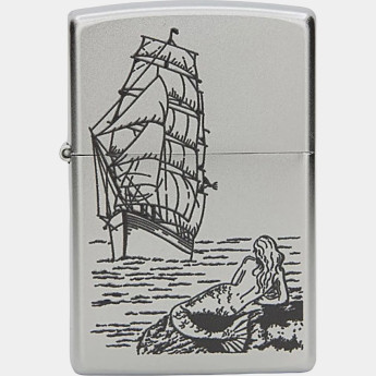 Zippo 205 Mermaid — зажигалка с принтом «Русалка»