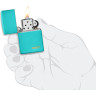 Зажигалка ZIPPO CLASSIC FLAT TURQUOISE 49454ZL
