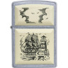 Зажигалка ZIPPO CLASSIC SCRIMSHAW SHIP 29397