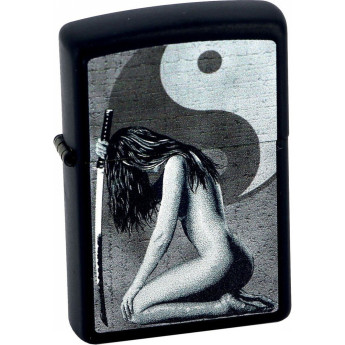 Zippo 218 Woman Sword — зажигалка с цветным рисунком